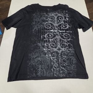 Vintage Y2k Marc Anthony Black Short Sleeve Graphic Tee 2000s Gothic